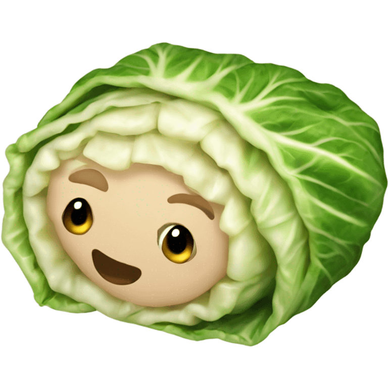 stuffed cabbage emoji