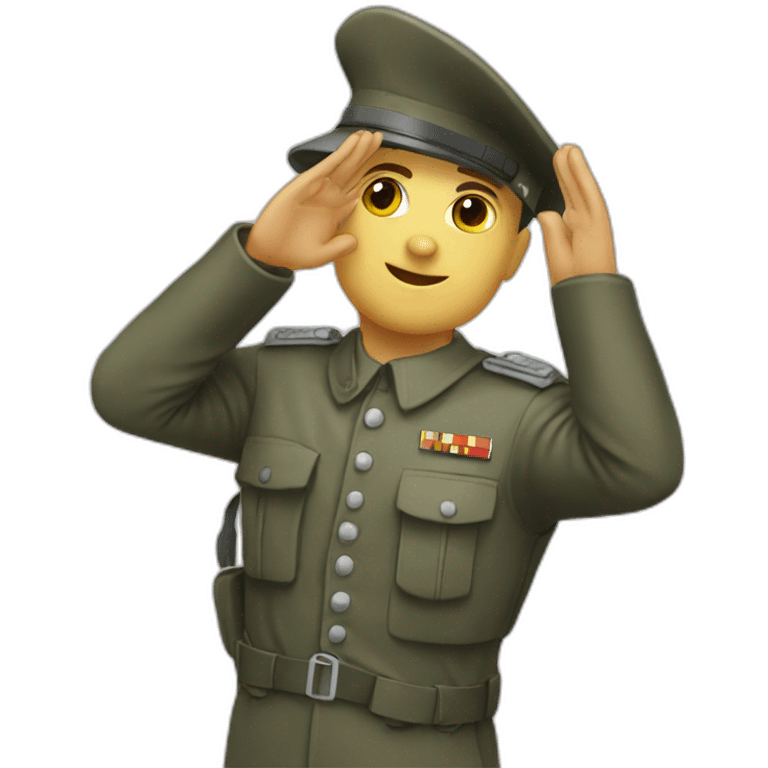 german soldier salute emoji