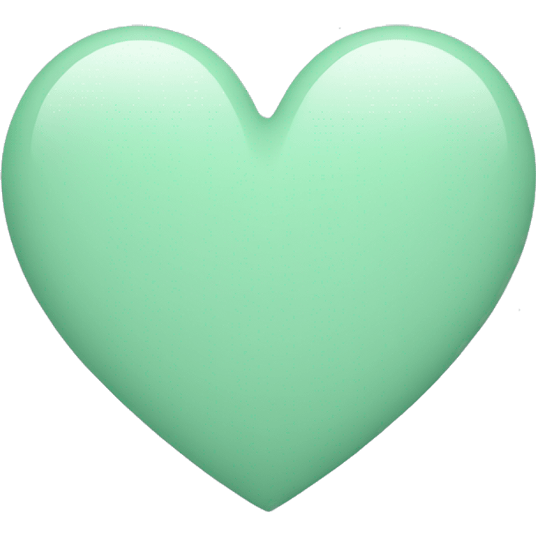 pastel green heart emoji