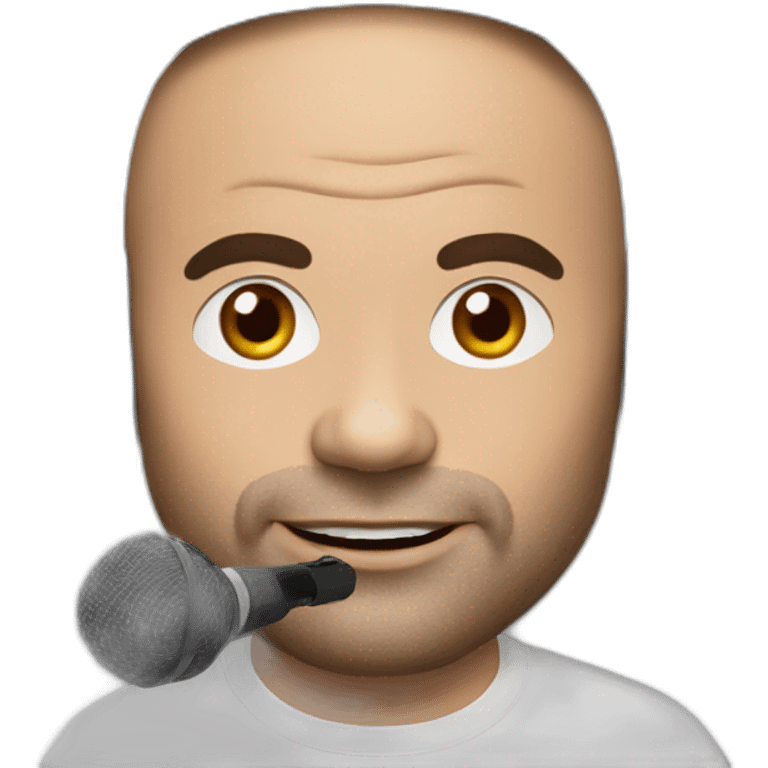 Joe Rogan podcast with a microphone emoji