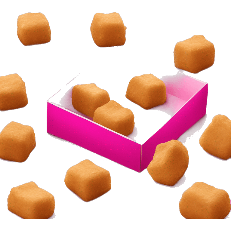 chik-fil-a nuggets  in pink box emoji