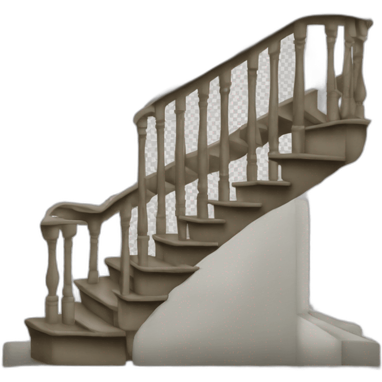 Escher stairs emoji transparent png emoji