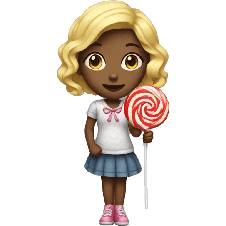 girl with a lollipop  emoji