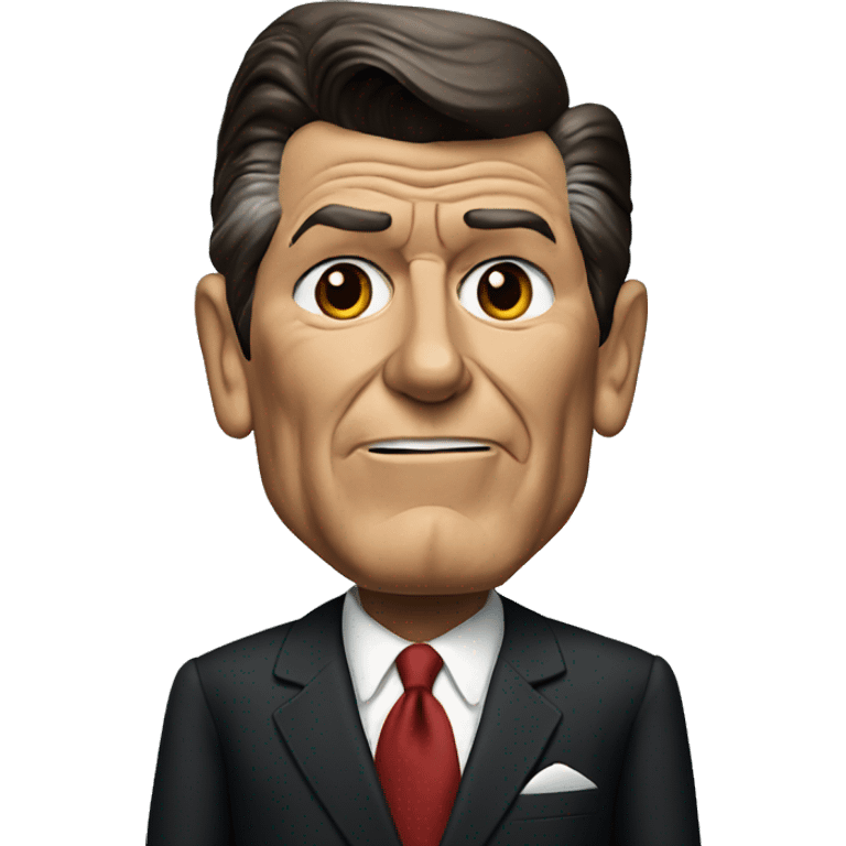 Ronald Reagan serious emoji