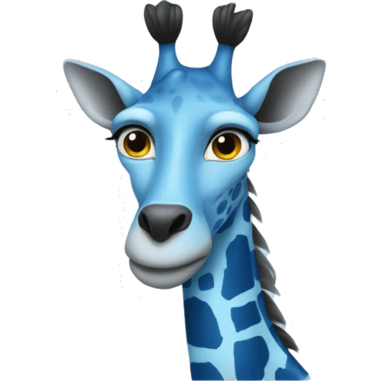 Blue girafe emoji