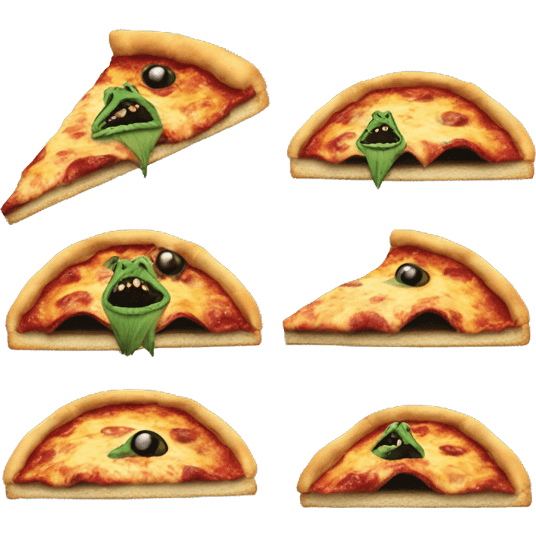 Audrey II from Little Shop of Horrors as a whole pizza pie emoji