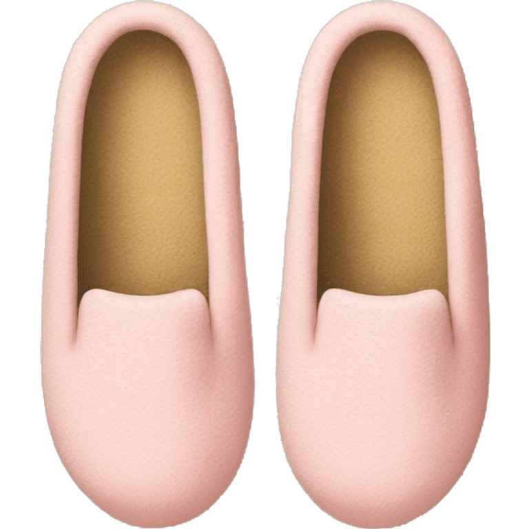 Light pink house slippers emoji