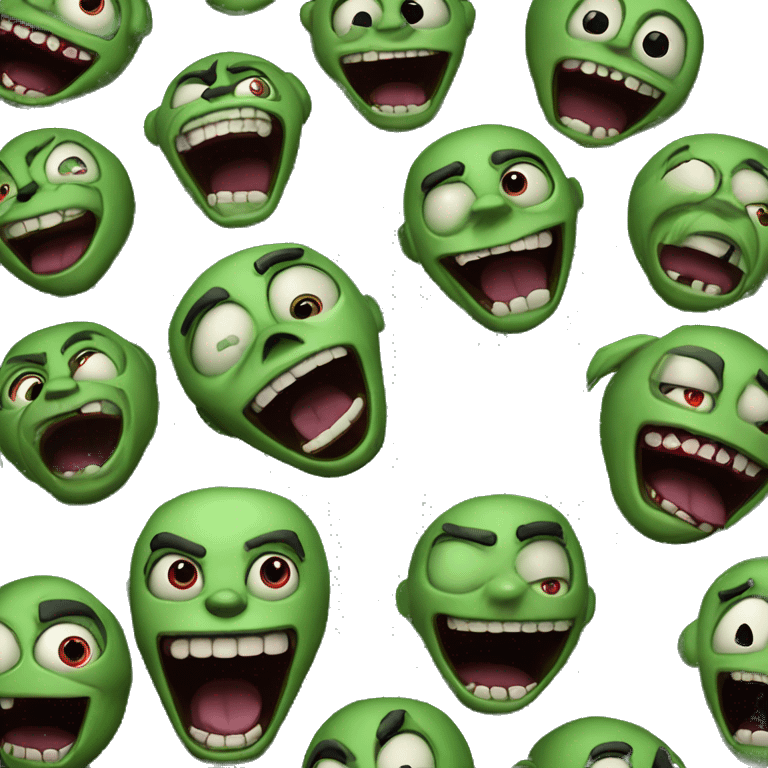 five night at Freddys green screaming  emoji