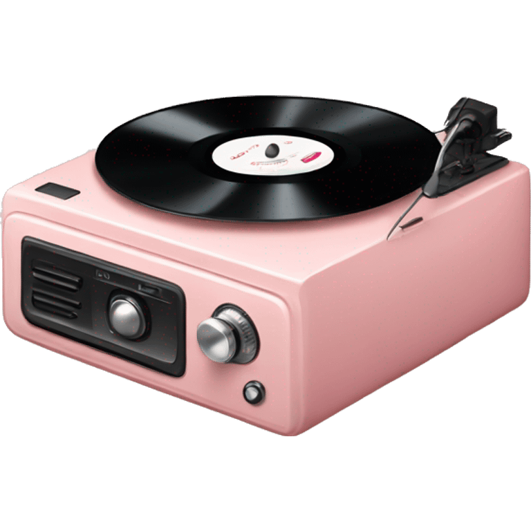 blush pink record player emoji