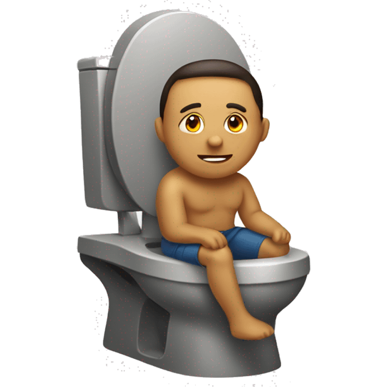 sitting on a squat toilet emoji