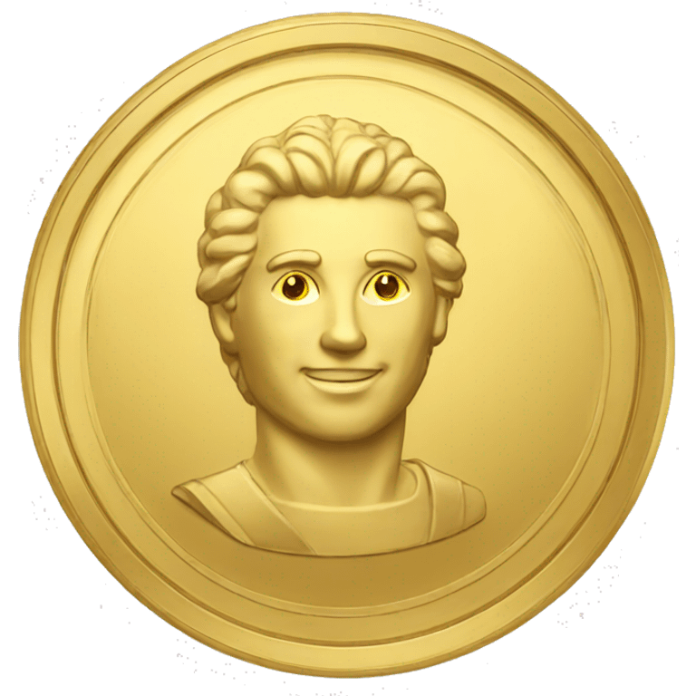  a gold coin emoji