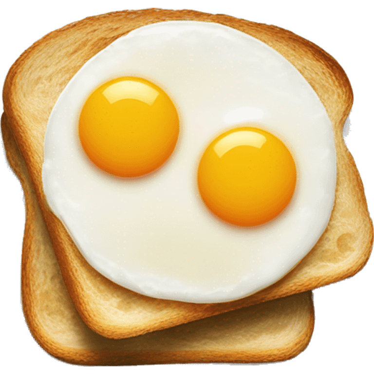 sunny side up eggs with toast emoji