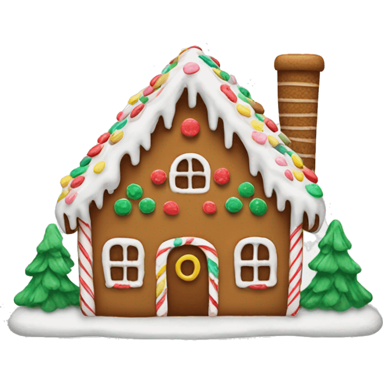 gingerbread house emoji