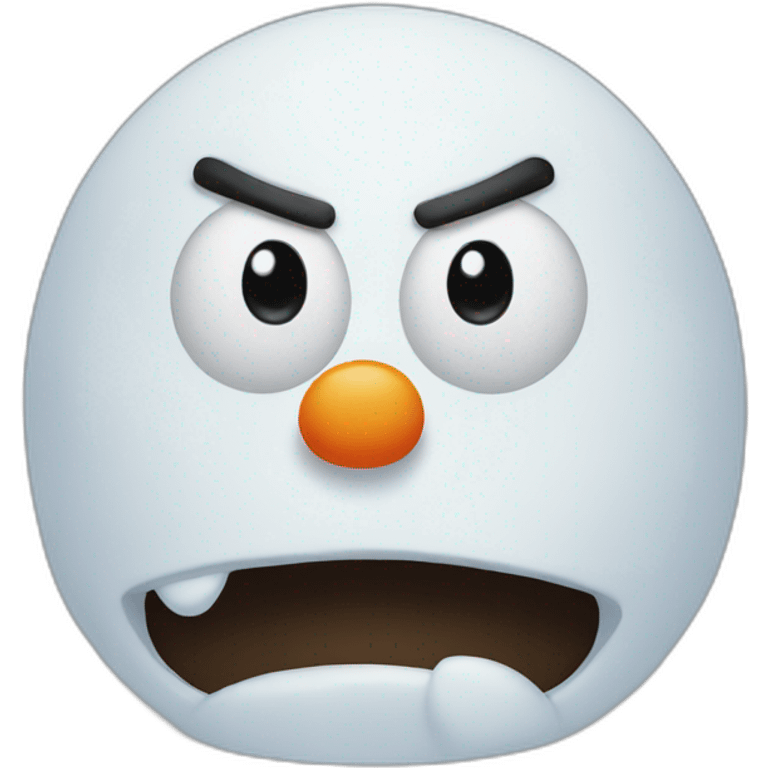 angry-snowman emoji