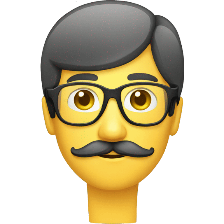 Moustache safety glasses emoji