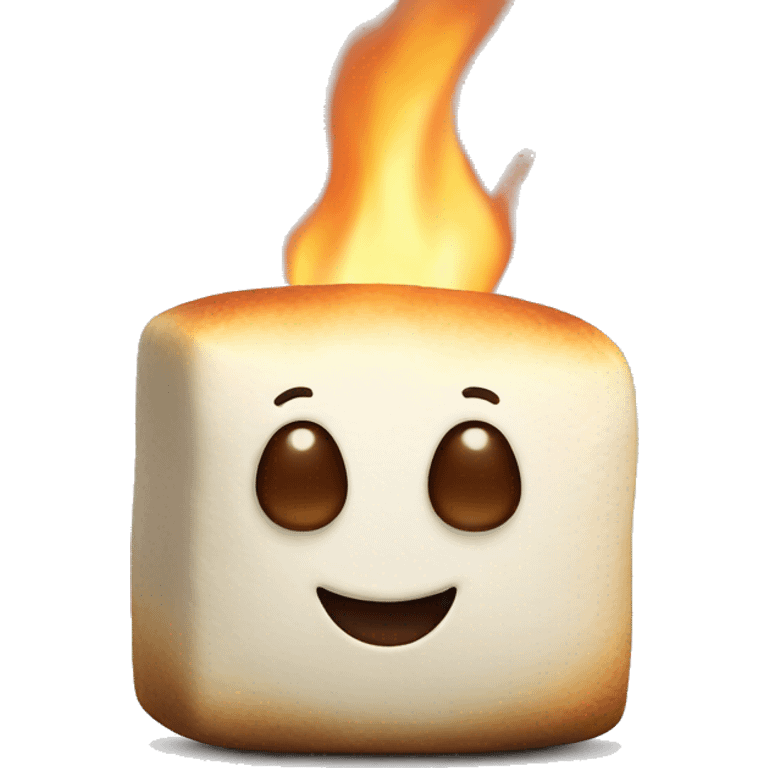 Realistic roasted marshmallows emoji