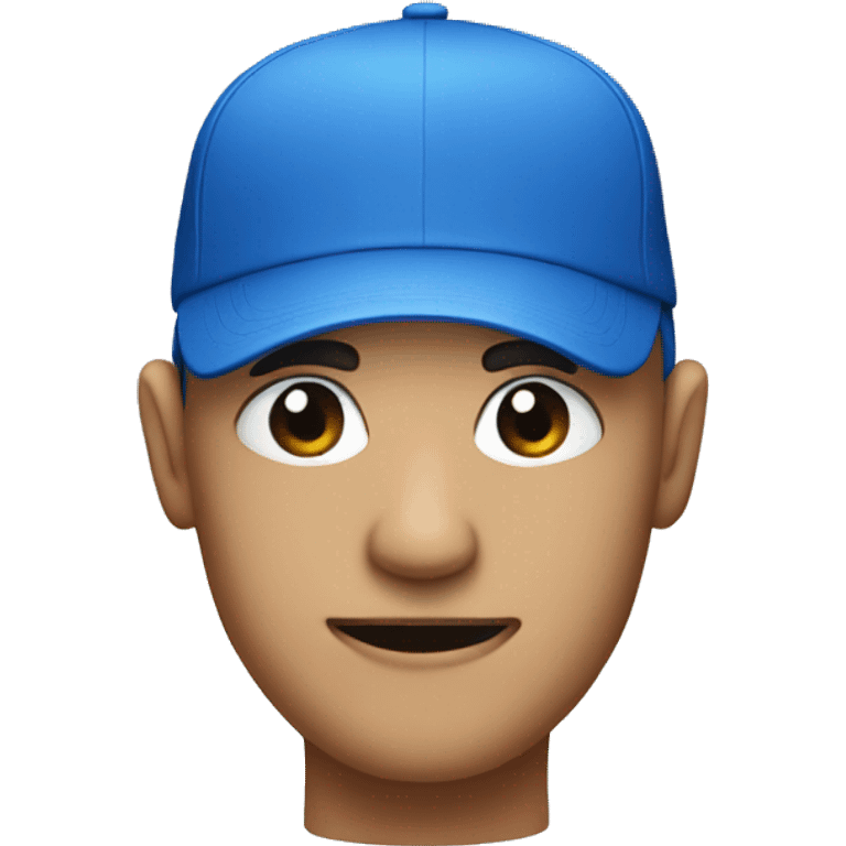 Face with blue cap emoji