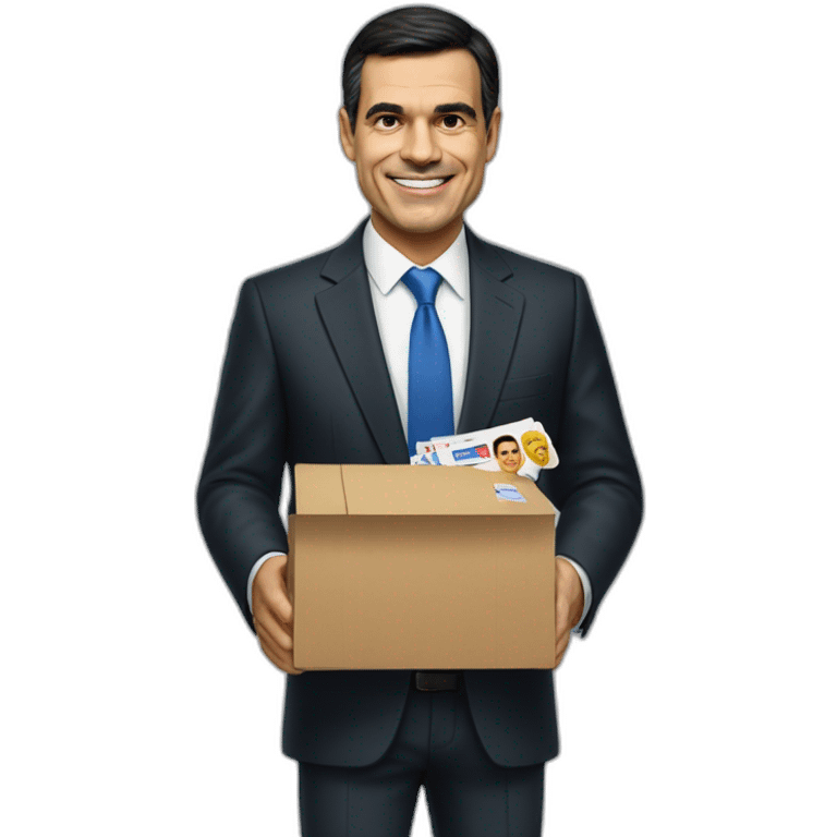 Pedro Sánchez buying votes emoji