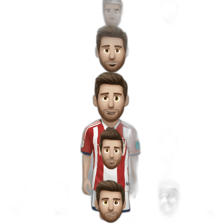 Messi in River plate emoji