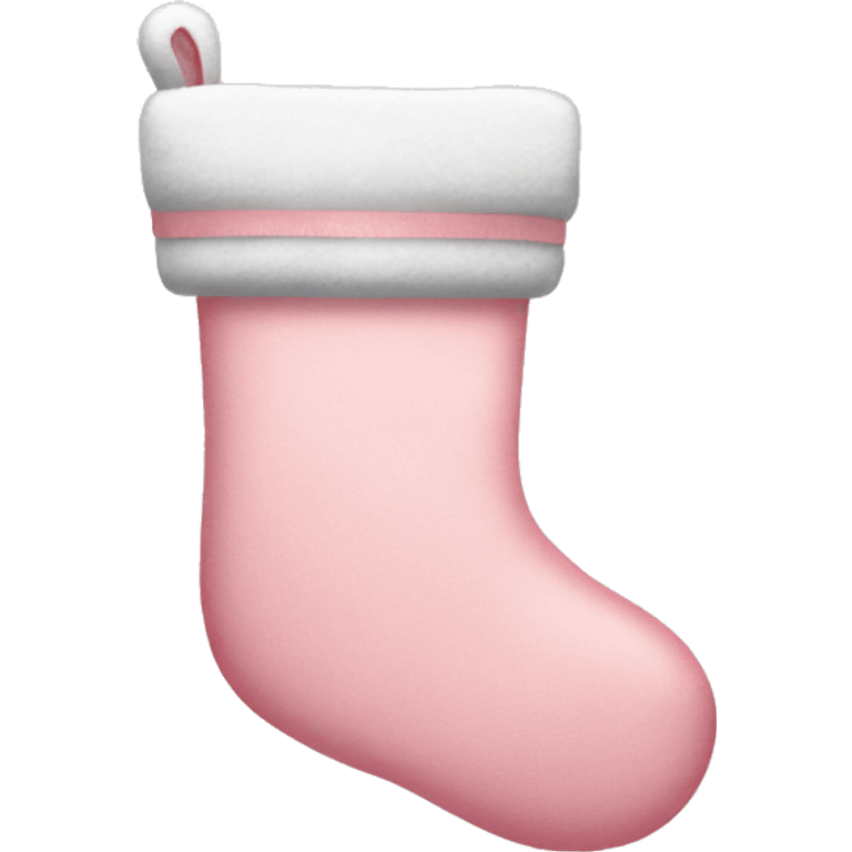  light pink Christmas stocking emoji