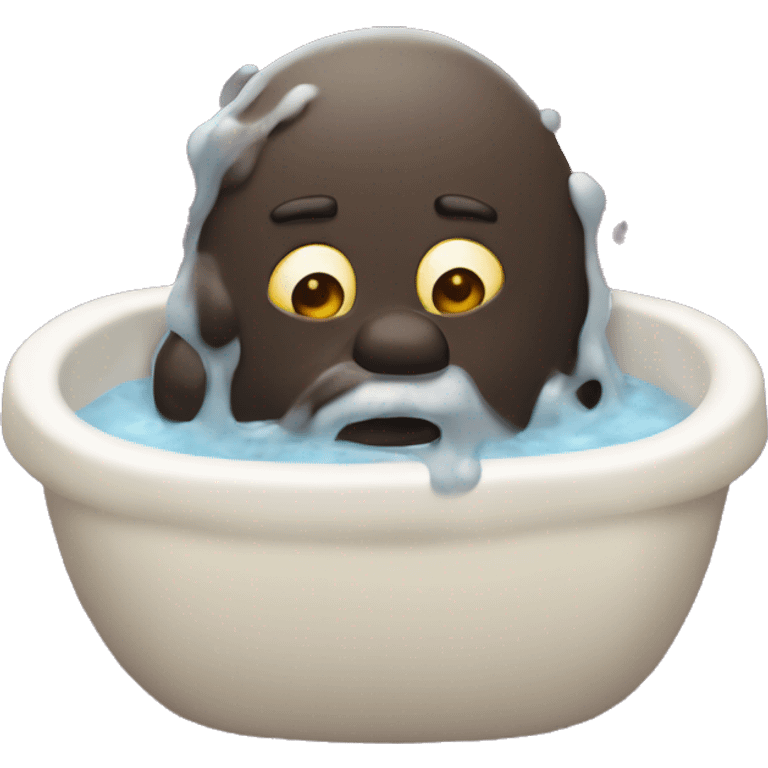 make an emijo with splash poo emoji