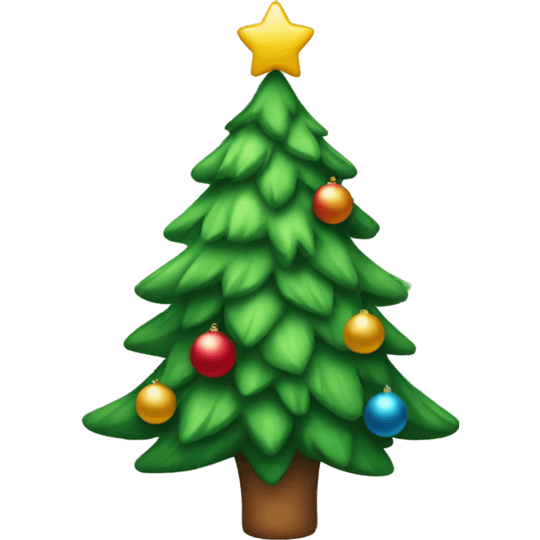 Cute Christmas tree emoji