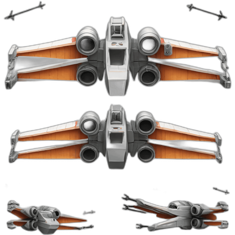 x-wing with dragon wings emoji