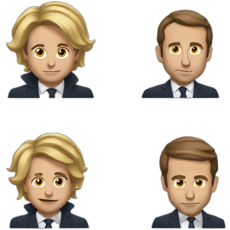 Macron qui fait ses bessoin emoji