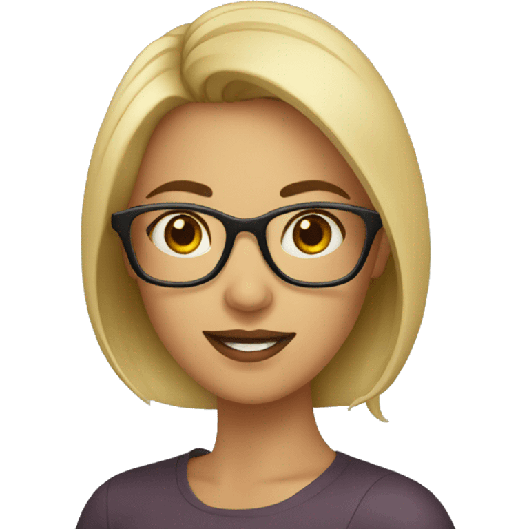 blog woman with glasses  emoji