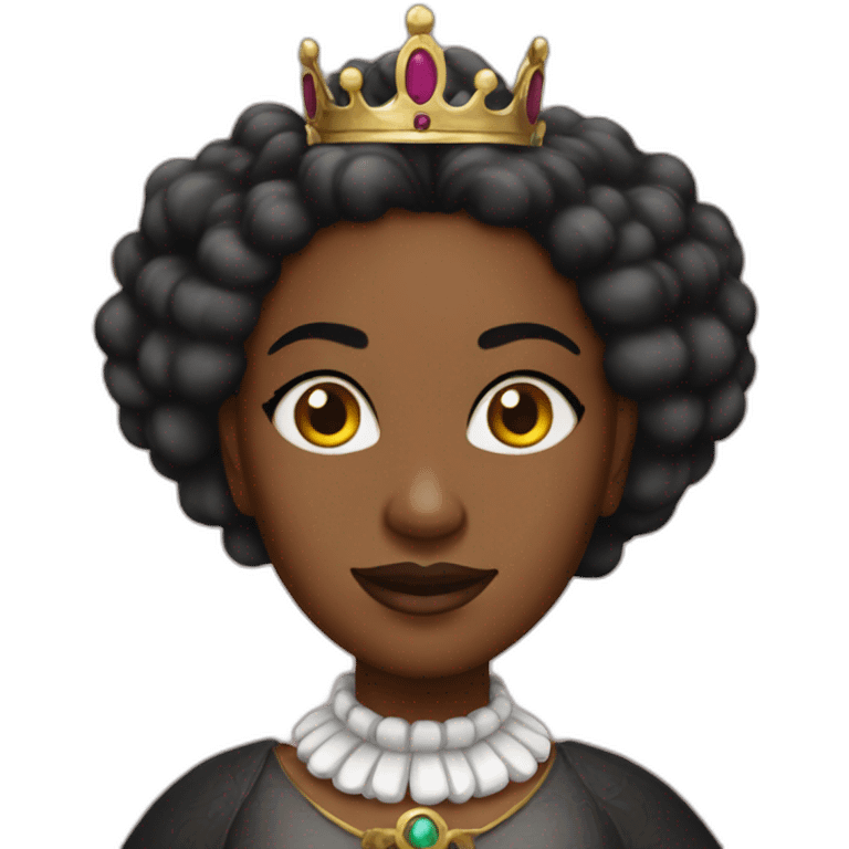 Black queen in her palace emoji