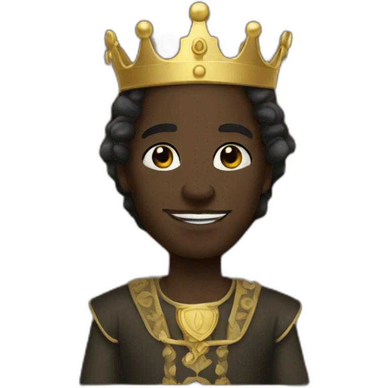 Black skin medevial prince emoji