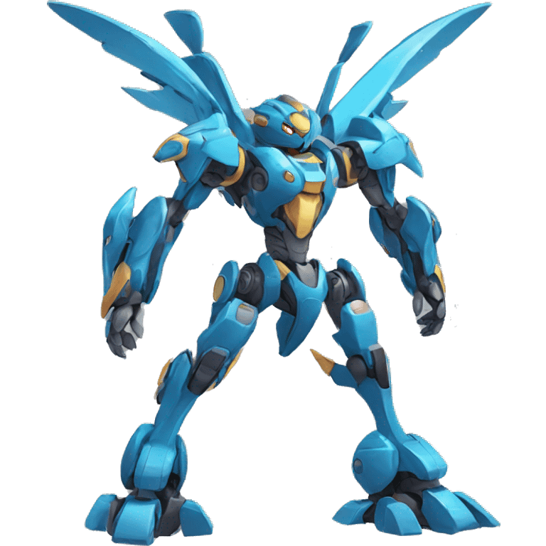 a futuristic mechanical Pokémon-Medabot-Dragon full body emoji