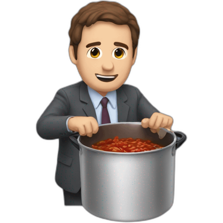 the office kevin dropping a pot of chili emoji