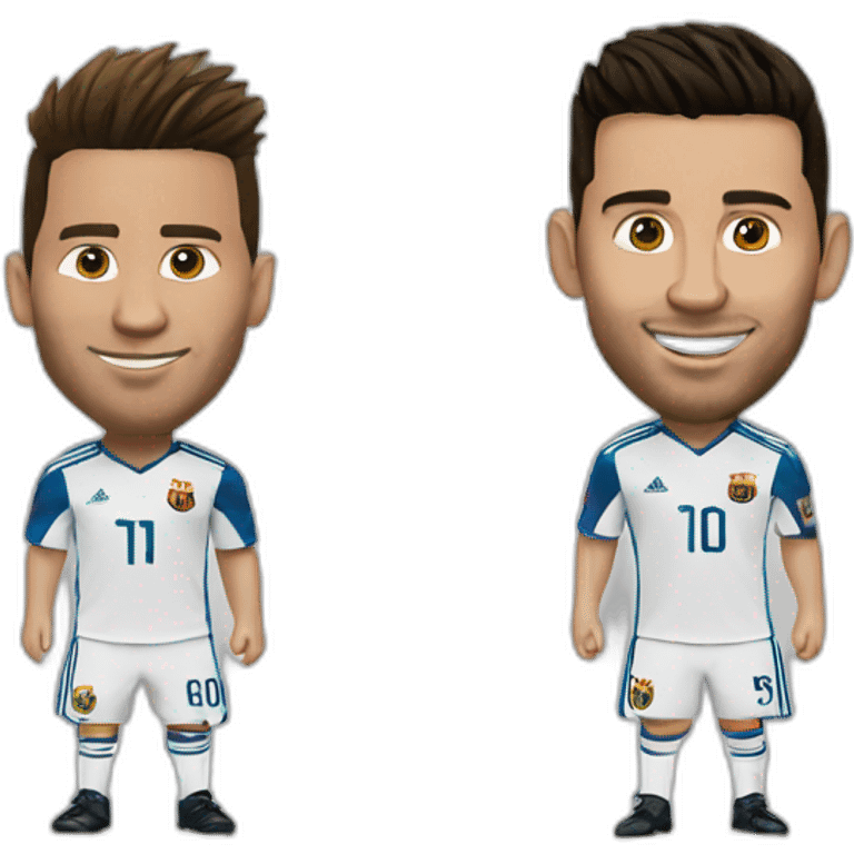 Messi et ronaldo emoji