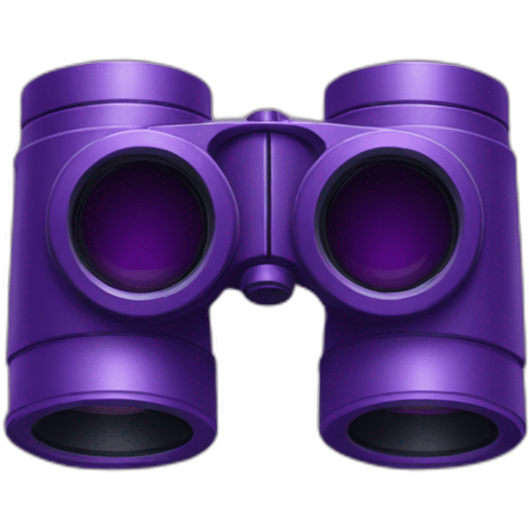 purple binoculars emoji