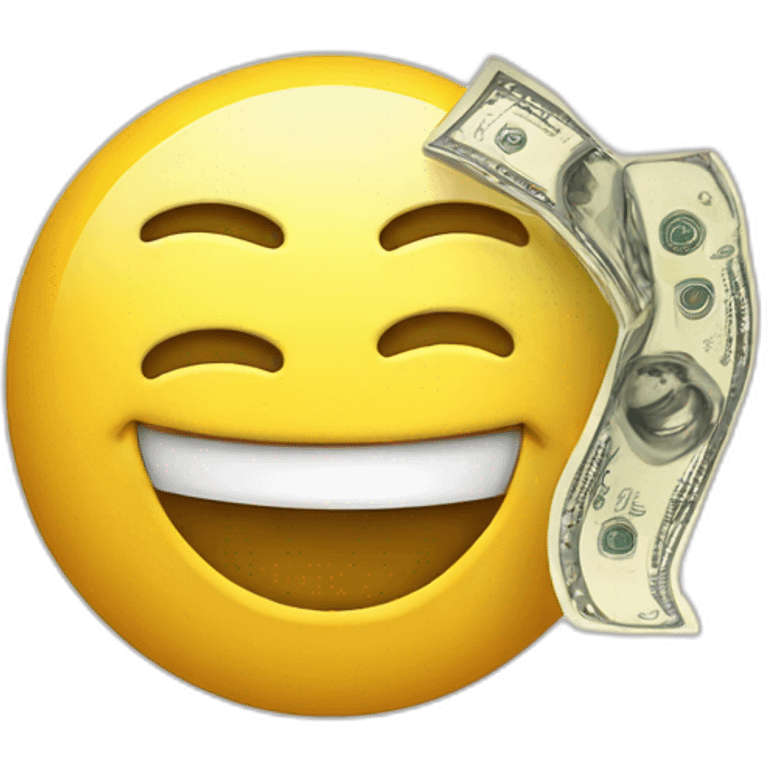 Smiling money emoji