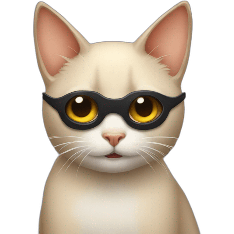 Bat disguised in cat emoji