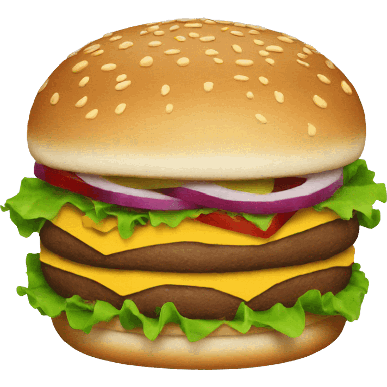 a burger  emoji