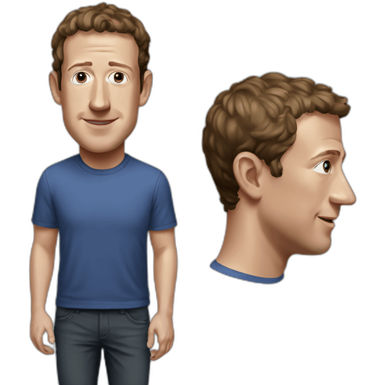 Standing Mark Zuckerberg emoji