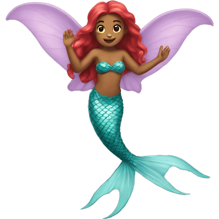 flying mermaid  emoji