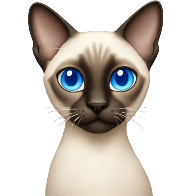 Siamese cat with blue eyes  emoji