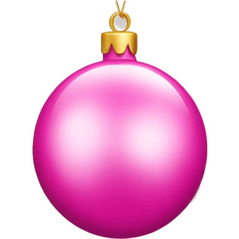 Pink Christmas decoration  emoji