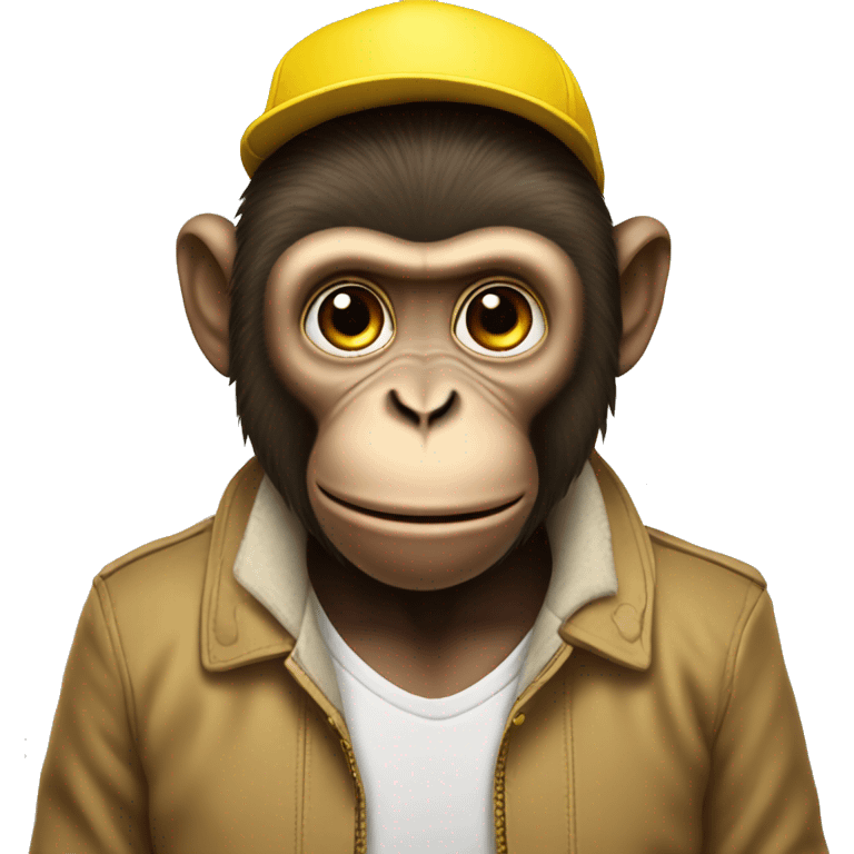 Monkey with a yellow hat emoji