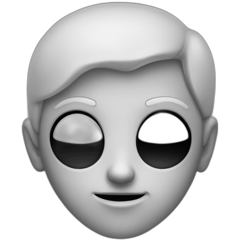 eyeless-noseless-earless-mouthless-colorless emoji