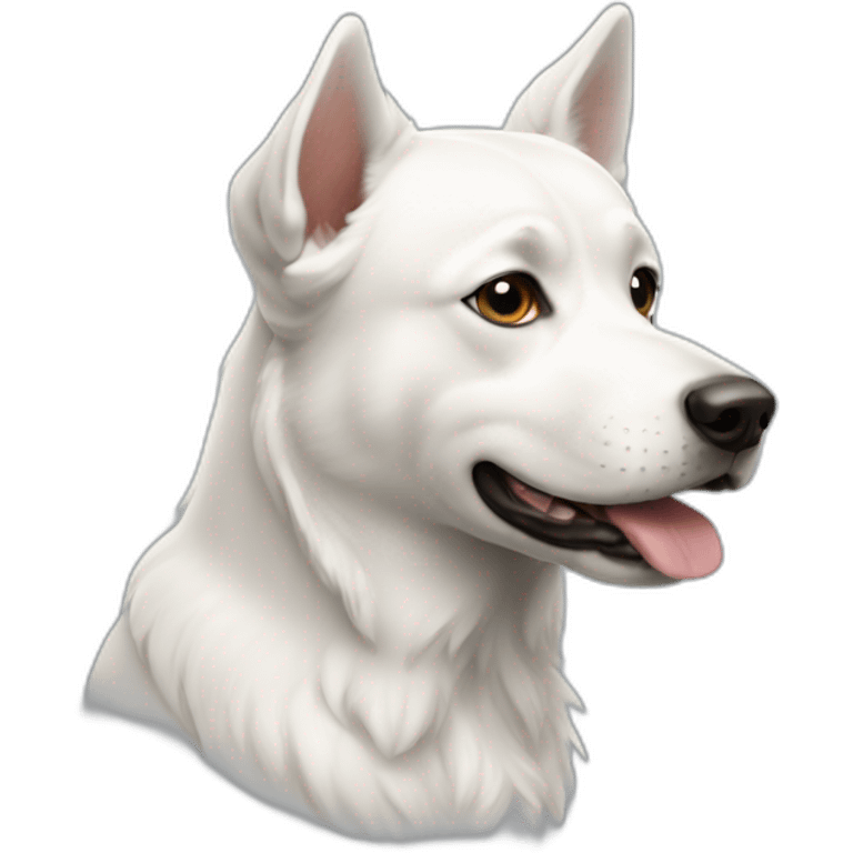 Chien blanc emoji