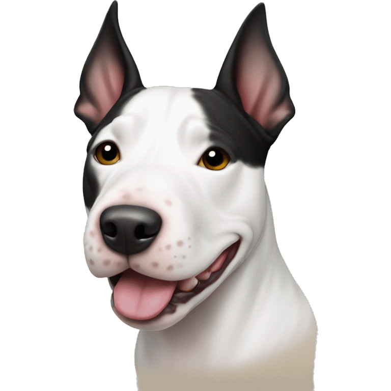 White and black bull terriers  emoji