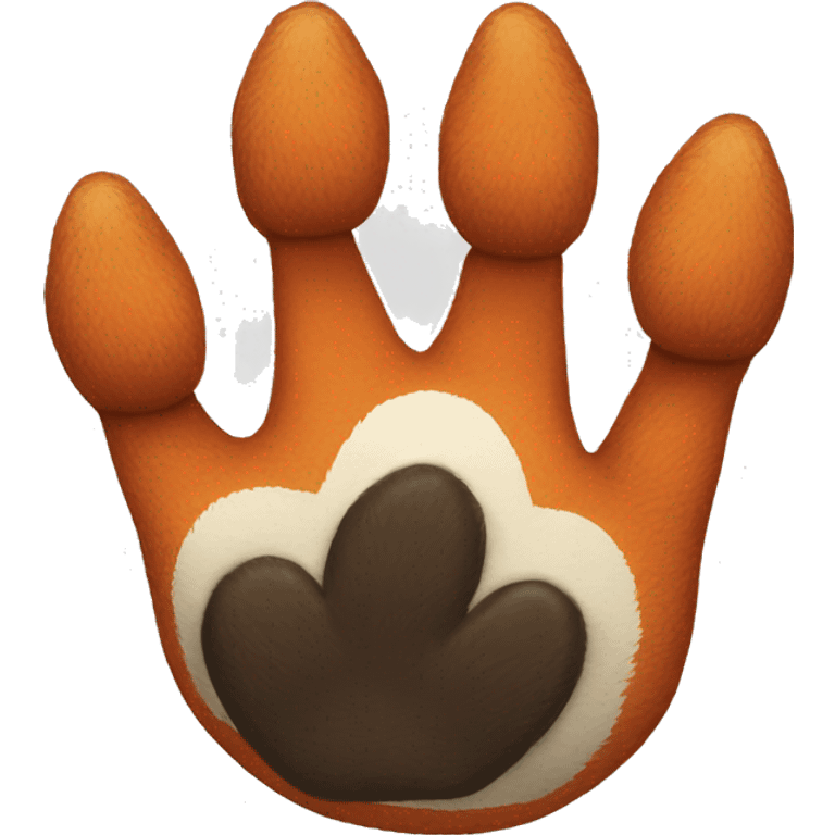 Fox’s paw emoji