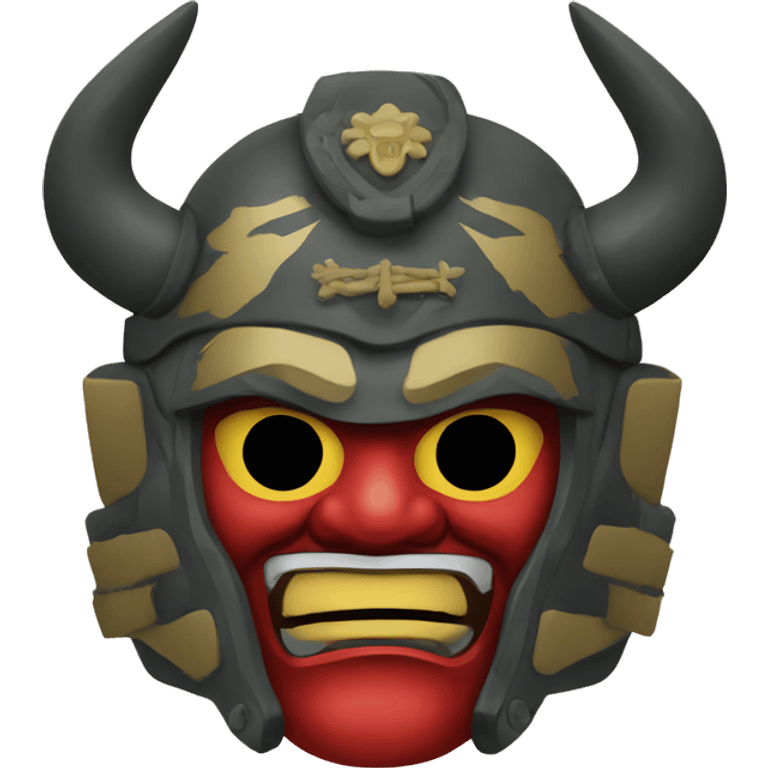 russian military japanese oni mask emoji