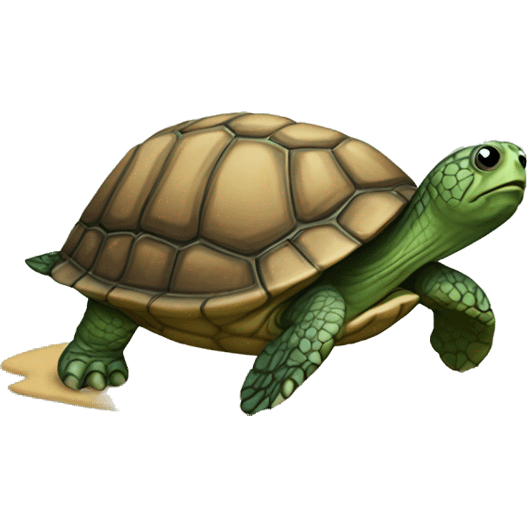 Turtle with concha emoji