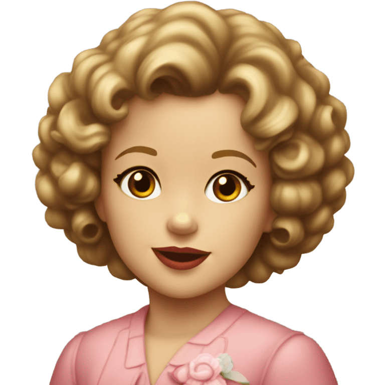 shirley temple in a glads emoji